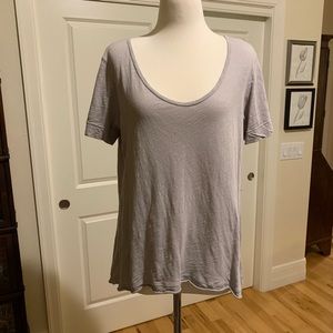 Anthropologie Left of Center gray top